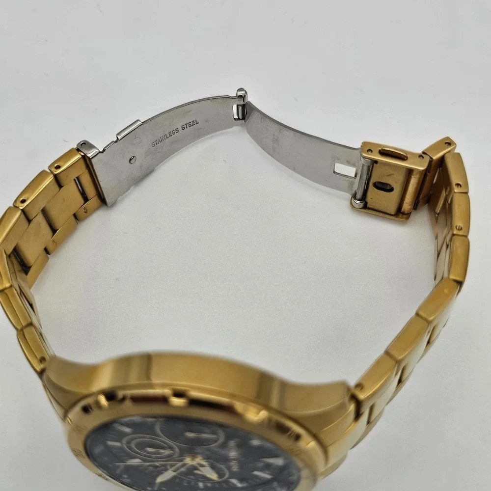 Michael Kors Men Greyson Chronograph Gold Tone Stainless Steel Watch MK9108 43mm